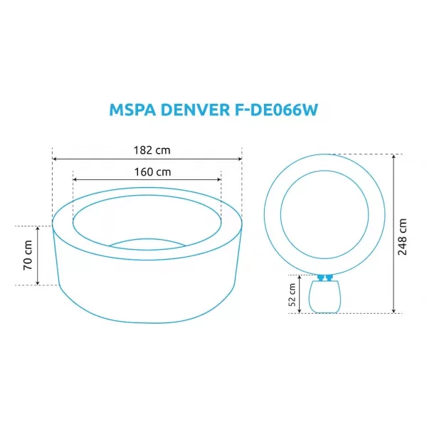  Bazén vířivý MSPA DENVER F-DE066W 