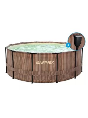 Bazén Florida 3,66x0,99 m se skimmerem- motiv TEAK