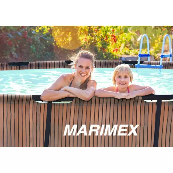  Bazén Marimex Florida 3,05x0,91 m se zabudovaným skimmerem - motiv TEAK 